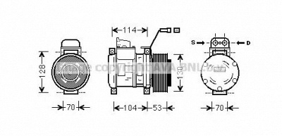 AVA QUALITY COOLING msk583 -  Компрессор, кондиционер
